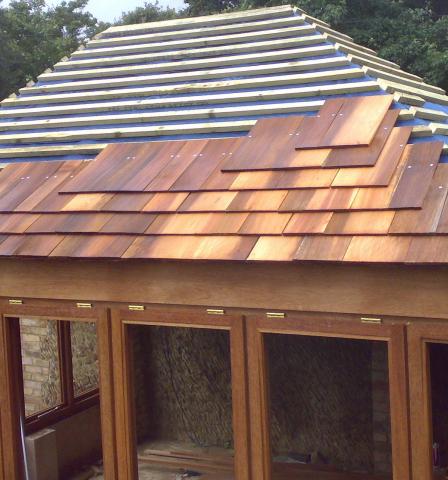 Cedar shingle roof 