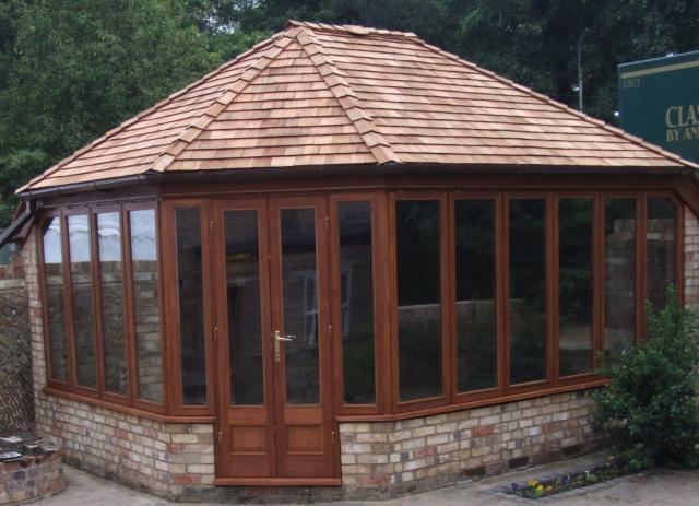 Summer House with cedar shingle roof