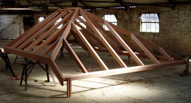 Summer House roof under construction